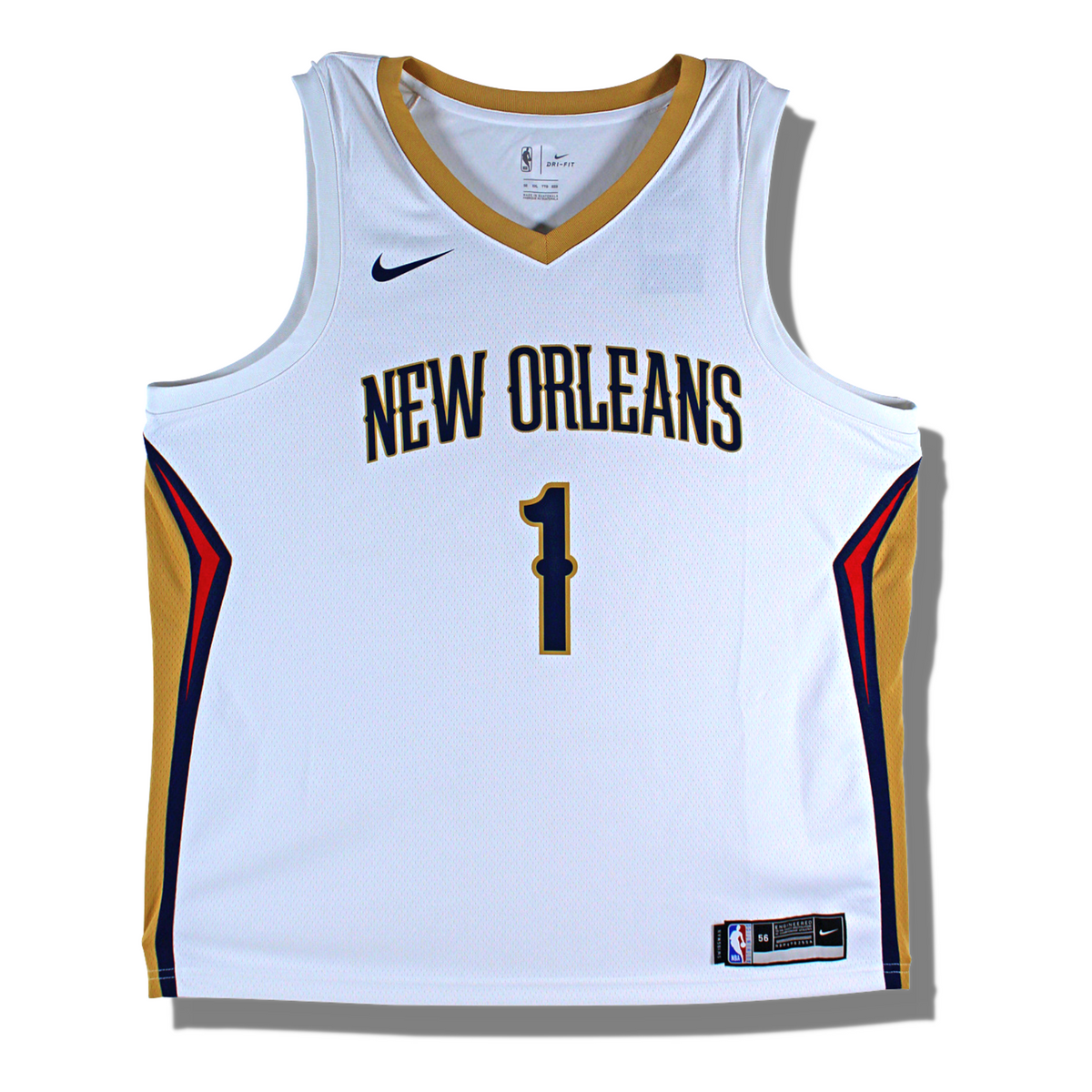 ZION WILLIAMSON Signed New Orleans Pelicans Blue Swingman Jersey
