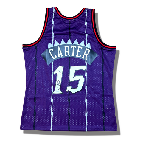 Vince Carter Signed Raptors Rookie NBA Jersey
