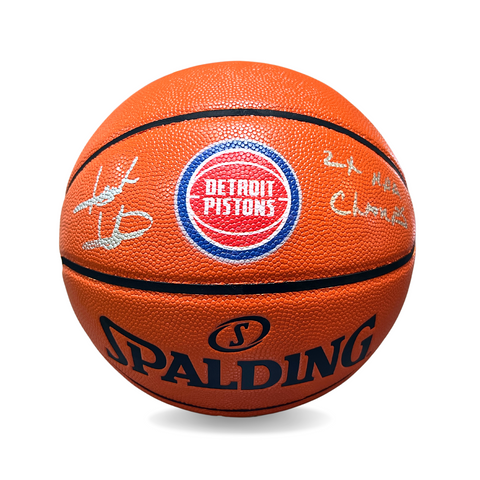 Isiah Thomas Signed Full Size Basketball "2x NBA Champ"