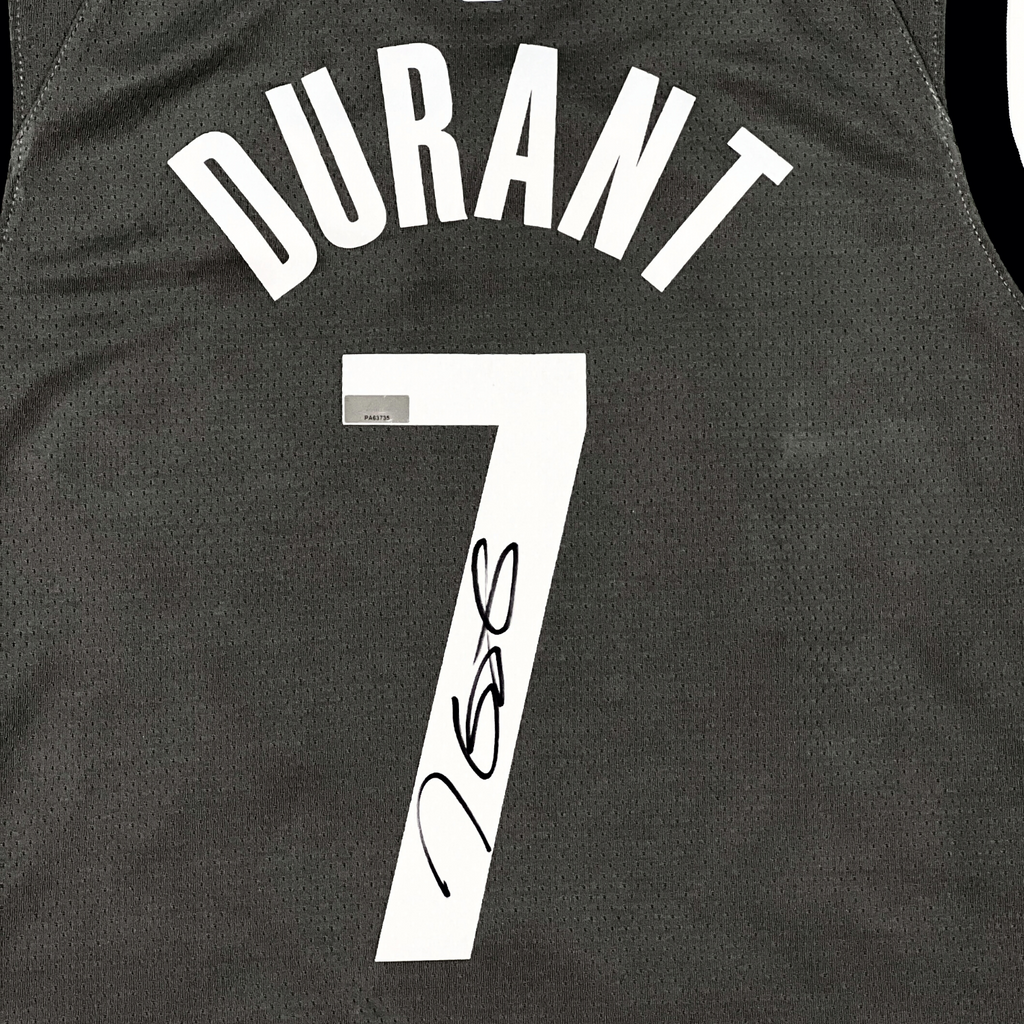 Brooklyn Nets Kevin Durant Autographed White Jersey (Stain