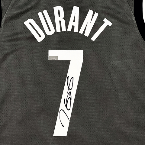 Kevin Durant Autographed Brooklyn Nets Black Nike Swingman Jersey - Panini  COA