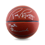 Nate Thurmond & Rick Barry Signed Full Size Basketball
