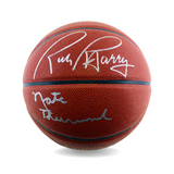 Nate Thurmond & Rick Barry Signed Full Size Basketball